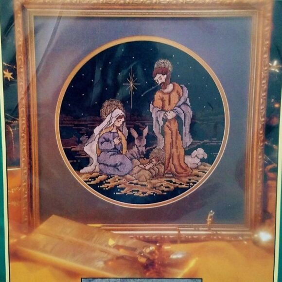 Silent Night Holy Night Just Cross Stitch Cathy Livingston Kit No 41711 - Picture 1 of 7